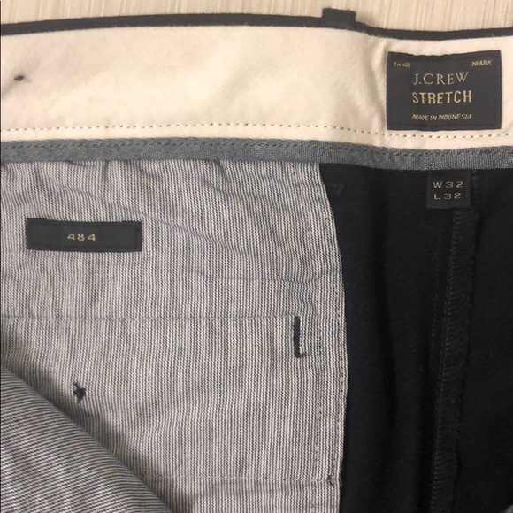 JCrew Stretch Chinos 484 32W 32L black - Picture 2 of 3